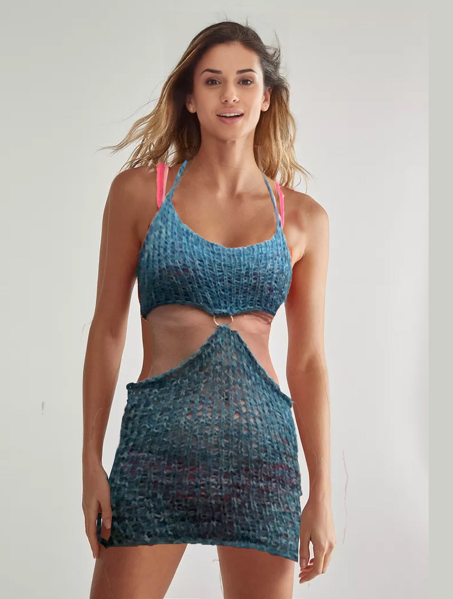 Mermaid_Knit_Sweater_Cover_Ups_Summer_Beach_See_Though_Mini_Dresses