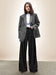 Modern Women Trendy Loose Wide Shoulder Lt. Weight Suit Sets Wide Blazer Top + Comfortable Loose Dress Pant