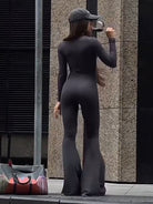 Modern_Women_Two-Piece_Set_Flare_Pant_Jumpsuit_with_Short_Bubble_Vest_Aviator_Jackets-grey-3