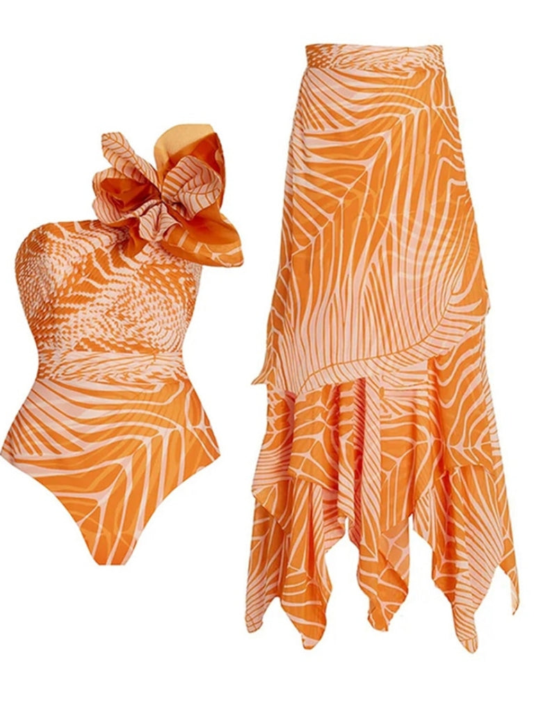 Ashore Shop Luxury Swimwear 2023 New Botanical Print One Piece Swimsuit