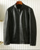 Ashore Men’s black leather jacket