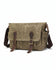 Rugged durability unisex canvas crossbody bag combines