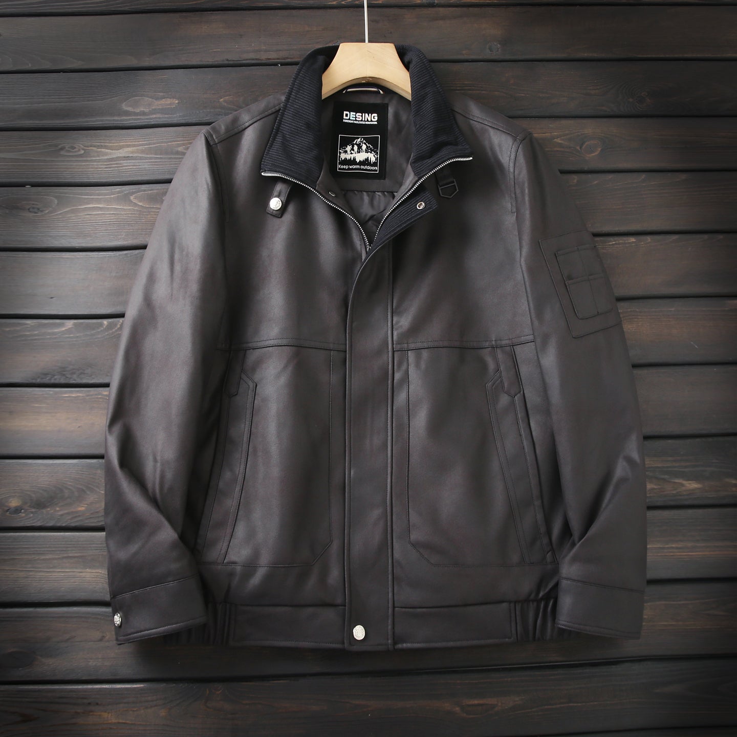 Ashore men’s classic suede jacket