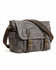 Rugged durability unisex canvas crossbody bag combines