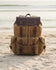 Outdoor Canvas Leather Backpack Unisex
