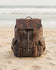 Outdoor Canvas Leather Backpack Unisex