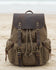 Outdoor Canvas Leather Backpack Unisex