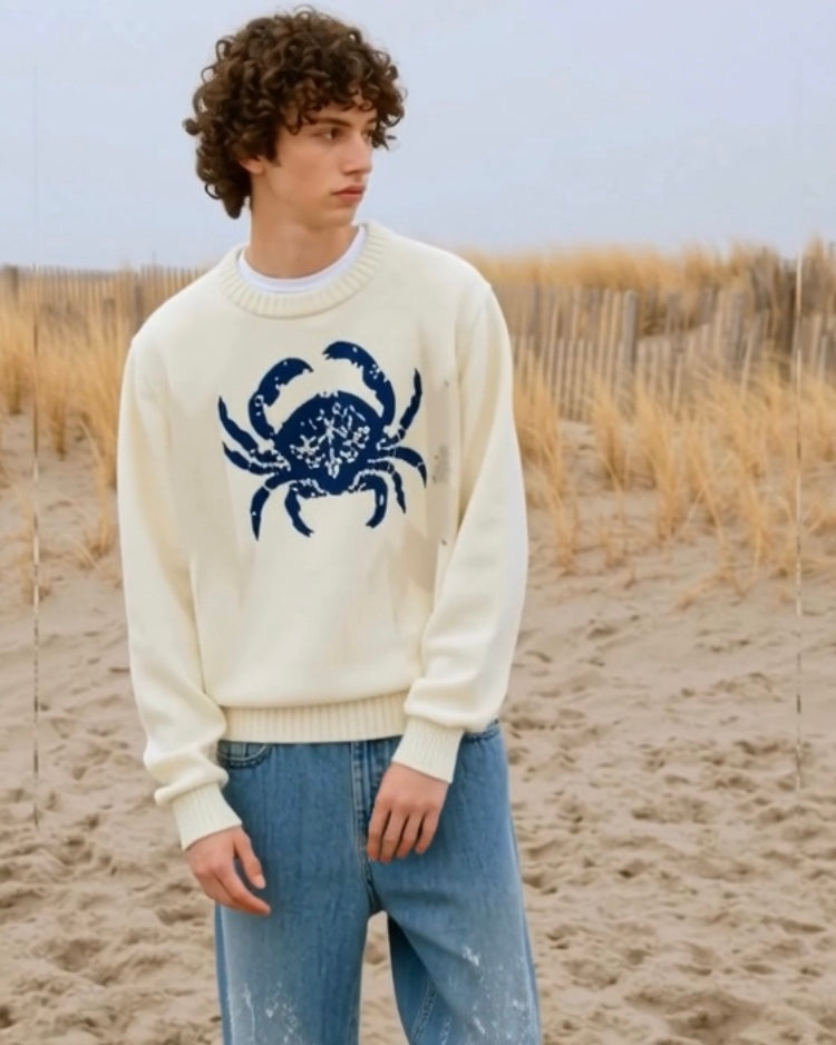 The_Ocean_Life_Ashore_Unisex_Crab_Jacquard_Sweater_Jumpers-10