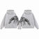 Dual Match Hoodies Unisex Valentine Hand Painting Zebra Matching Hoodies