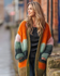 Ashore Color Block Loose Fit Cardigans