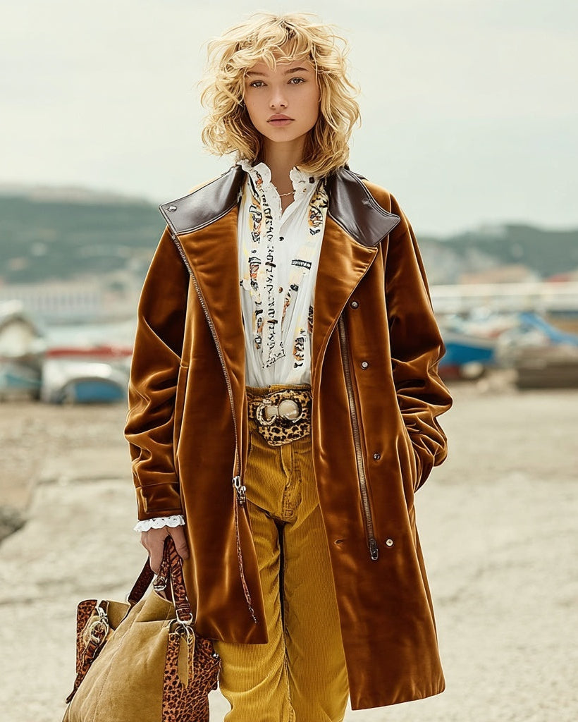 Velvet_Trench_Coat_ASHORE_Country_Festival_Golden_Velvet_Trench_Coat
