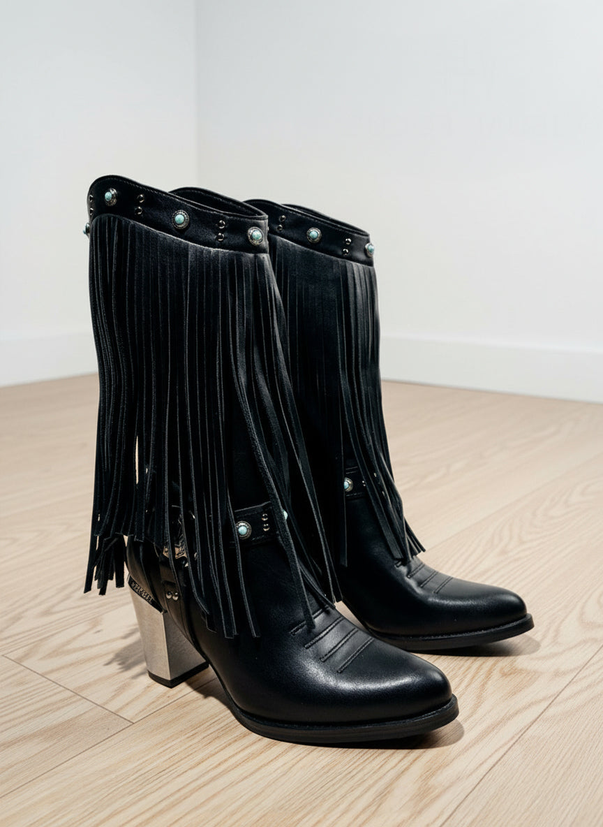 Western_Tassel_Cowgirl_Black_Boots-1