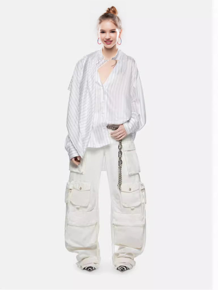 White_Baggy_Cargo_Pants_Y2K_Clothing_Oversized_Utility_Cargo_pockets_pants