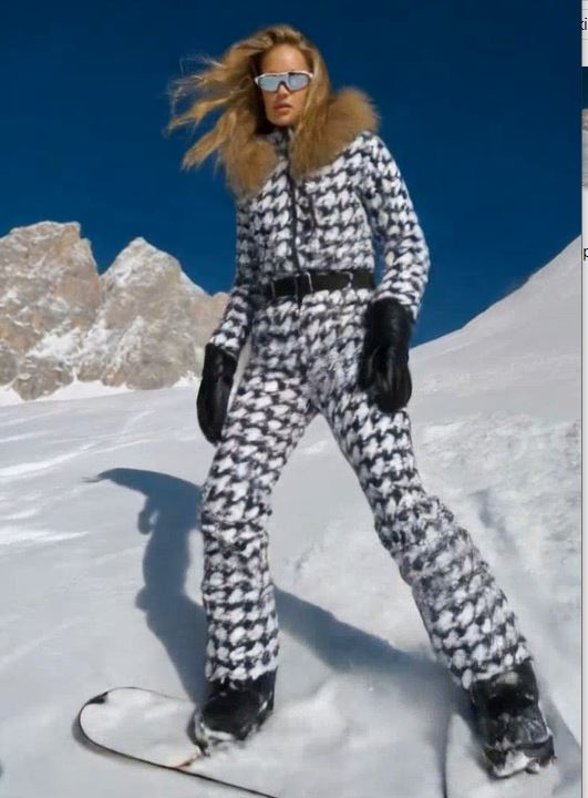 Winter_Jumpsuits_Ashore_Ski_Shop_Women_timeless_black-and-white_houndstooth_pattern_Ski_Jumpsuits-1