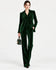 Women's Elegant 3 Piece Velvet  Suit Sets Single Breasted Point Collar for Prom Pants Sets