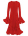 Women_long_sleeve_layered_ruffled_hem_short_and_long_dresses-10