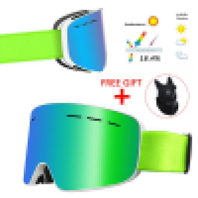 Ashore Shop Winter Women Ski Goggles Double Layers Skiing Sunglasses UV400 Anti-fog Ski Mask Glasses Men Snow Snowboard Goggles