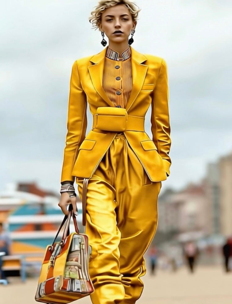 Yellow_Blazer_and_loose_Thin_Satin_Pant_Sets_Ashore-6