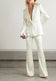 Summer Women's Two-piece Satin Single-button Suit
