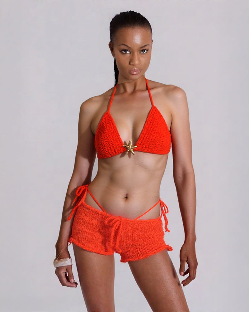 Crochet 3pc Bikini Set Ashore Brand