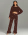 Luxury Comfort Black Mohair Fur Leggings Pants with Cross Diamond Charms For Women 2025 (Pant Only)