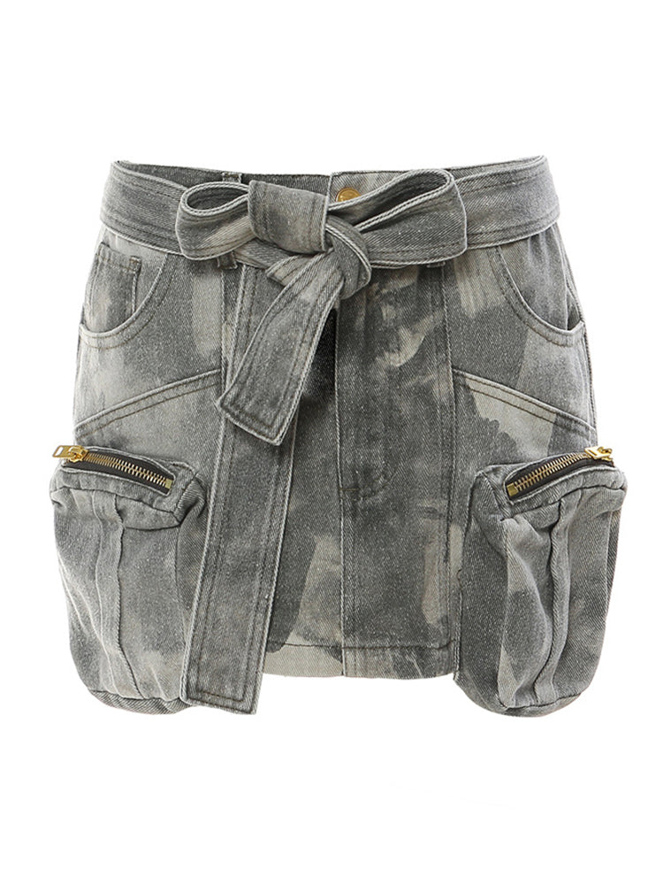 Ashoreshop-womens-camo-mini-denim-skirts