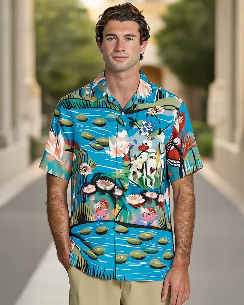 Ashore®️ Mens Vacation Hawaii Short Sleeve Shirts