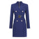 Women bright colors double breasted suit dress long sleeve  for formal occasions