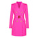 Women bright colors double breasted suit dress long sleeve  for formal occasions