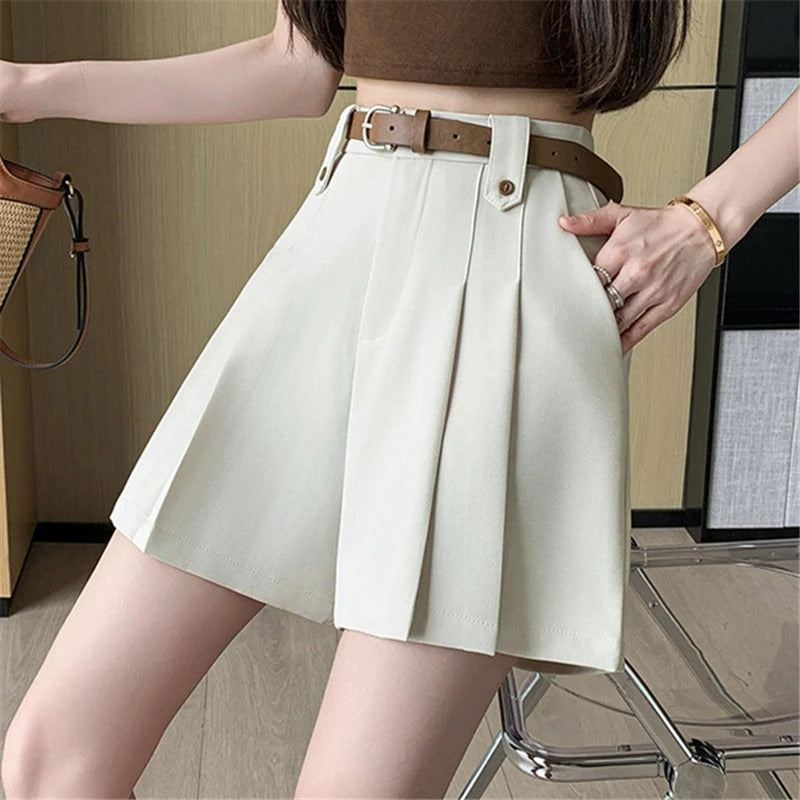 Womens Pleated Shorts Popular Length for All Seasons