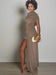 Ashore asymmetrical one-shoulder knitted mini dress