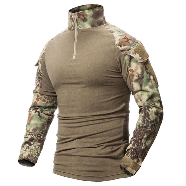 Mens High Quality Military Hiker Style Long Sleeve T Shirt