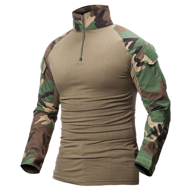 Mens High Quality Military Hiker Style Long Sleeve T Shirt