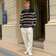 ASHORE® Mens Vacation 100% Cotton men’s long sleeve Cotton Tshirt High quality (customize name support)