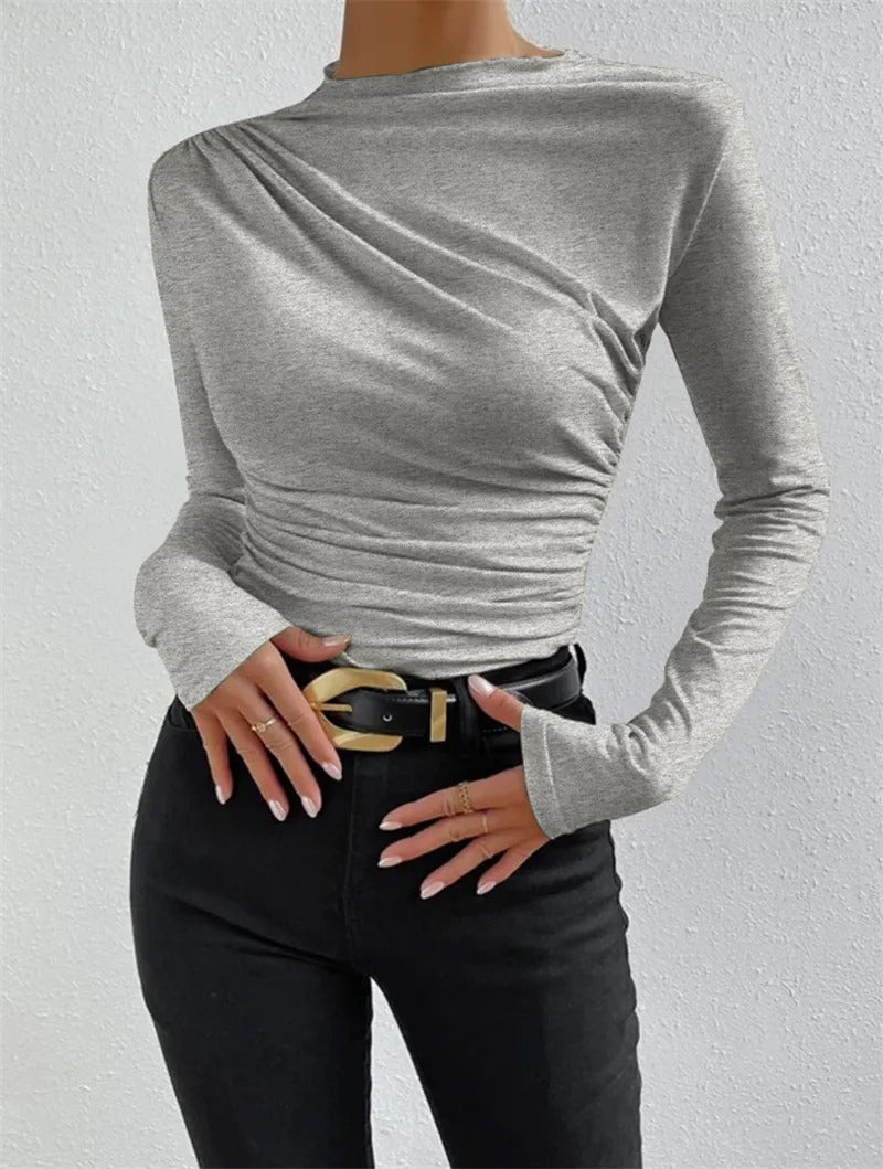 Mesh_Long_Sleeve_Tops_Women_Stretch_Slim_Fit_Blouse_Undershirt-4