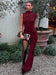 Ashore asymmetrical one-shoulder knitted mini dress