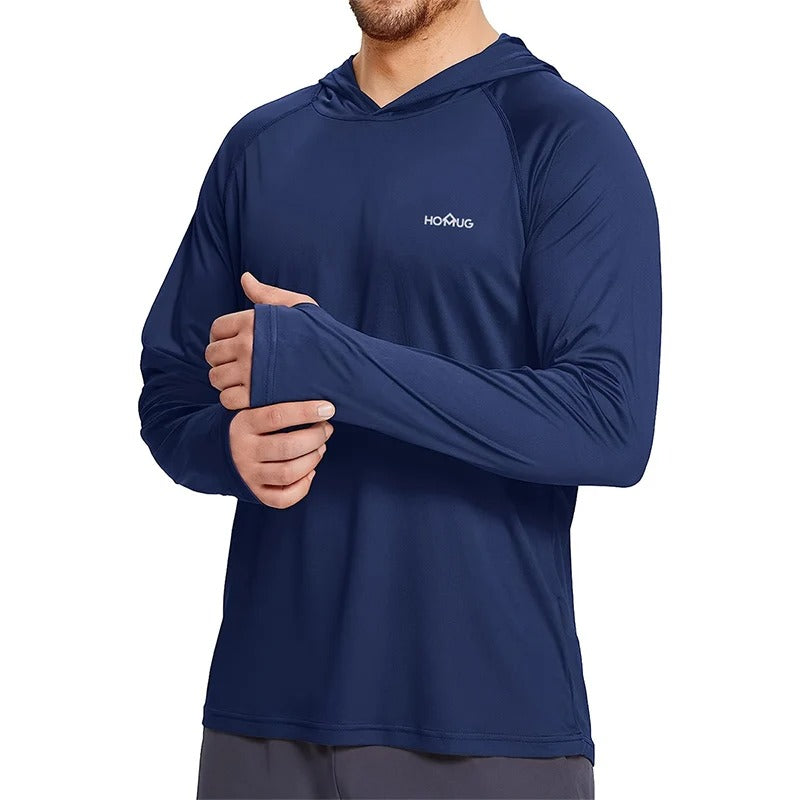 Ashore Shop Men's UPF50+ Performance T-Shirt Hoodie