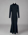 Ashore Shop Slim  super long knitted dress with elegant long sleeves and a dramatic flare hem dresd
