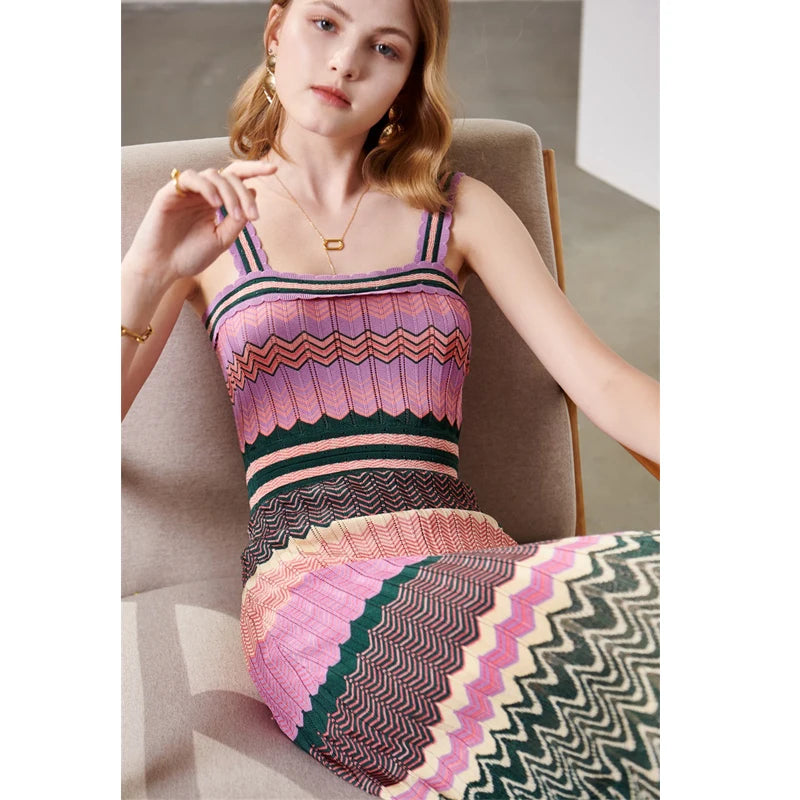 2024_Ashore_Boutique_Lt_Luxury_Silk_Filament_Knitted_Dress_New_Women04