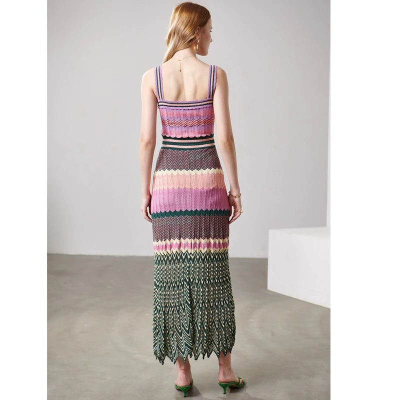 2024_Ashore_Boutique_Lt_Luxury_Silk_Filament_Knitted_Dress_New_Women