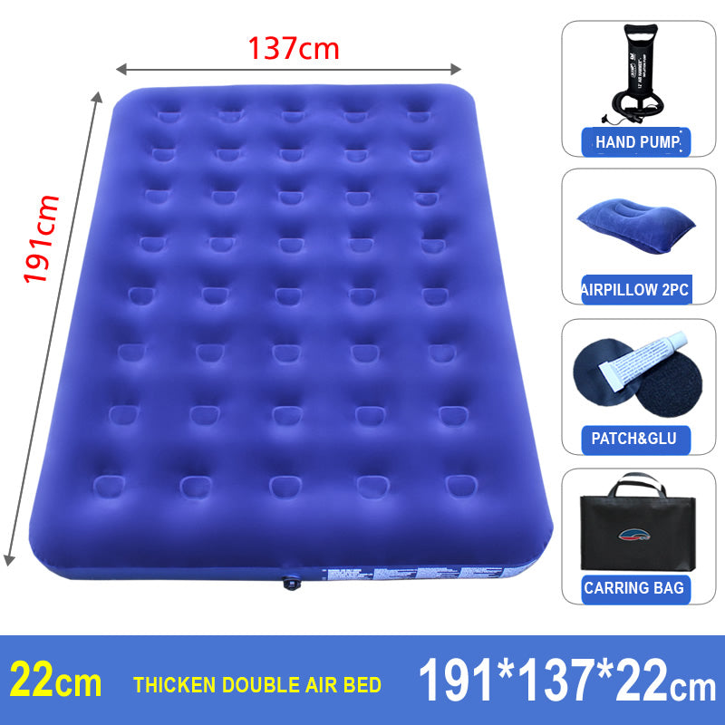 Outdoor inflatable Bed Double Thickening Lazy Portable Car Outdoor and Indoor Air Cushion Mttress