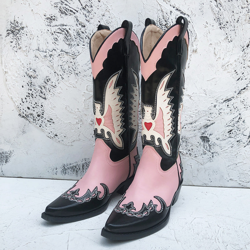 2022 New Cowgirl Boots pointed toe embroideryCowboy Boots for women