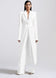 New Women's Two-Piece Set Elegant Party Suit Long Coat + Straight Pants