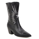 Ashoreshop Western Cowgirl Floral Boots For Women 2022 Pointed Toe Mid Calf Embroidery Boots