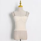 ASHORESHOP-Casual-Knitted-Women-s-Suit-Square-Collar-Sleeveless-Top-TWO-PIECE-SETS