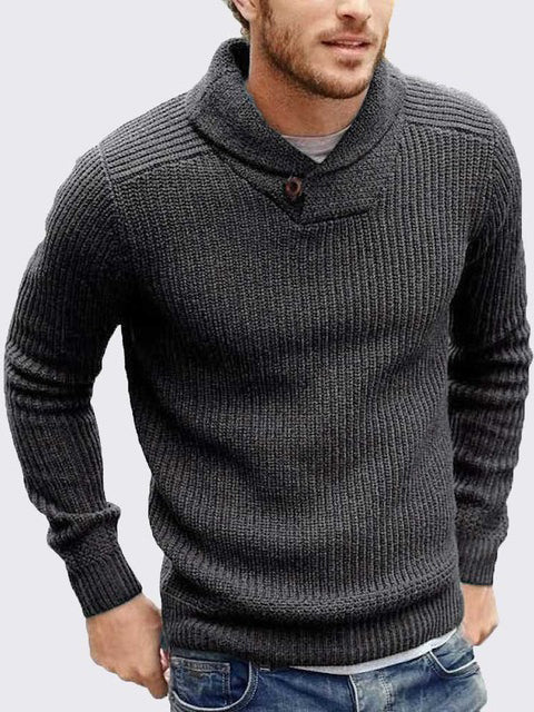 Mens Sweater Men Clothing Men tops Mens Fall 2019 Clothing ASHORESHOP 2019 Fall Cowl neck knitted men sweater pullover cable swea
