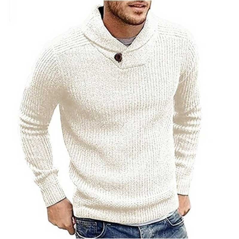 Mens Sweater Men Clothing Men tops Mens Fall 2019 Clothing ASHORESHOP 2019 Fall Cowl neck knitted men sweater pullover cable swea