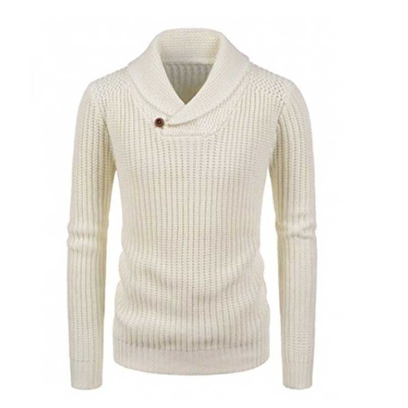 Mens Sweater Men Clothing Men tops Mens Fall 2019 Clothing ASHORESHOP 2019 Fall Cowl neck knitted men sweater pullover cable swea