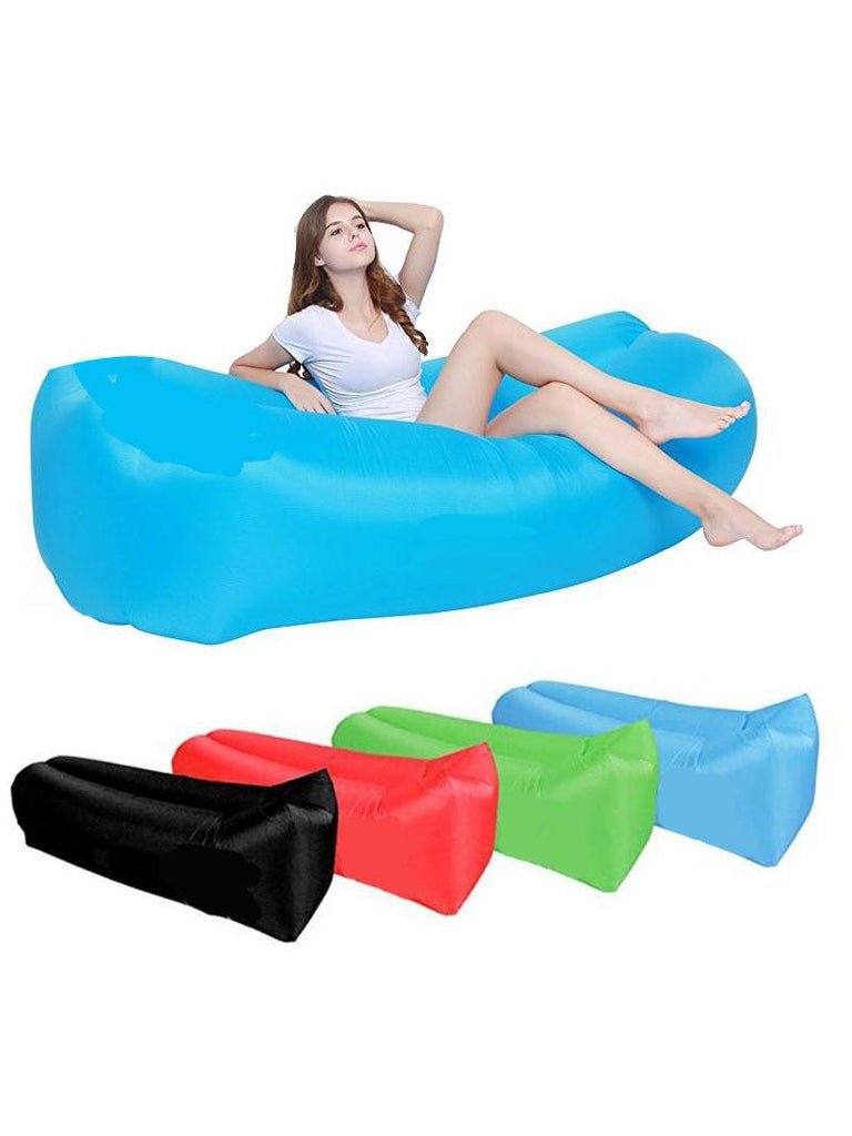 ASHORESHOP Air Inflatable Bag Bed Adult Beach Lounge Chair Fast Folding