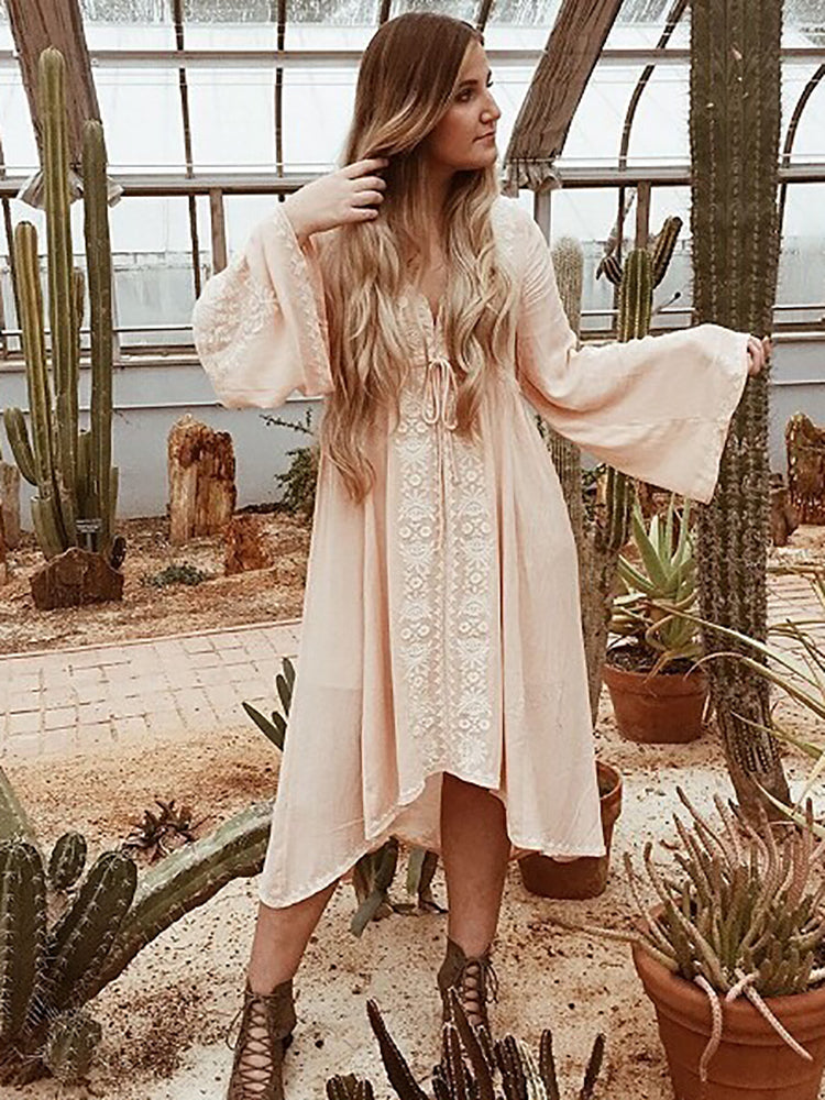 ASHORESHOP Long Beach Dresses Women Tunic Vintage Floral Embroidered C ASHORE SHOP ASHORESHOP Long Beach Dresses Women Tunic Vintage Floral Embroidered C ASHORE SHOP